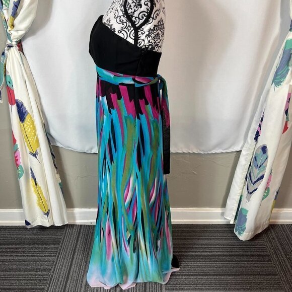 Kitty Y2K strapless colorful maxi dress.  Size medium - Picture 5 of 10